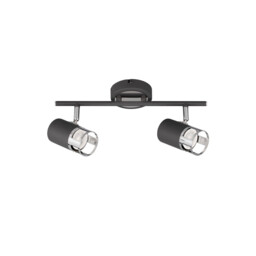 Phelps 2 Light Linear Bar SpotFitting GU10, Graphite, Polished Chrome - thumbnail 5
