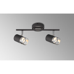 Phelps 2 Light Linear Bar SpotFitting GU10, Graphite, Polished Chrome - thumbnail 3