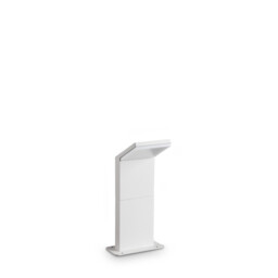 Style 30cm Outdoor Pedestal Light White 1x LED 950lm 3000K IP54 - thumbnail 1