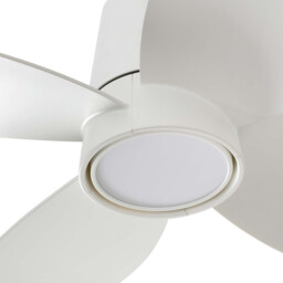 Klover Small 4 Blade Ceiling Fan Matt White with Light 2700 - 4000 - 6000K - thumbnail 3