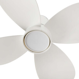 Klover Small 4 Blade Ceiling Fan Matt White with Light 2700 - 4000 - 6000K - thumbnail 5