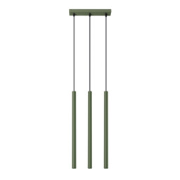 Pastelo Modern Bar Pendant 3 Light Olive Green
