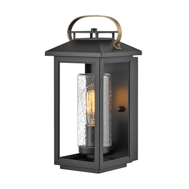 Hinkley Atwater Outdoor Wall Lantern Black, IP44 - image 1