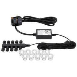Ikon Round Outdoor Integrated LED 30Mm Kit IP67 0.15W Polished Stainless Steel & Clear Pc - thumbnail 1