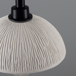 Kingii Bathroom Pendant Matte White Striped, Matte Black, IP44 - thumbnail 5