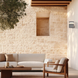 Zephy Outdoor Modern Wall Lamp Natural Concrete LED 3000K IP65 - thumbnail 2