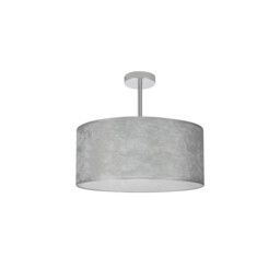 Baymont Polished Chrome 3 Light E27 Semi Flush Fixture With 50cm x 20cm Silver Leaf Shade - thumbnail 5