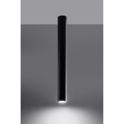 Lagos Surface Mounted Downlight, Black, 60cm - thumbnail 3