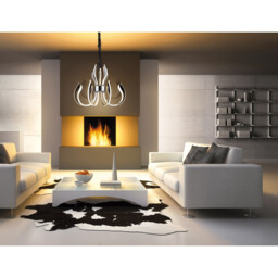 Versailles Wall LED Light 33W, 1477lm, 3000K Polished Chrome/White Acrylic, 3yrs Warranty - thumbnail 5