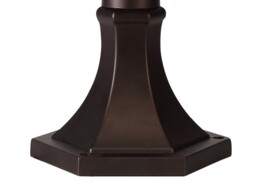 Orangeville Pedestal Lamp, 1 x E27, Antique Bronze, Clear Ripple Glass, IP54 - thumbnail 5