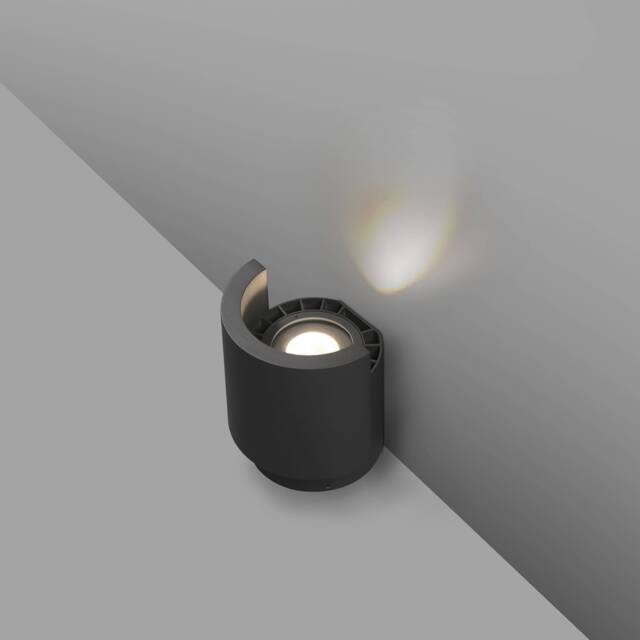 Noboru Outdoor LED Projector Wall Light Dark Grey 16W 3000K IP65 - image 1