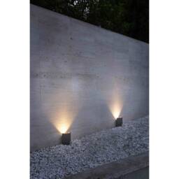 Noboru Outdoor LED Projector Wall Light Dark Grey 16W 3000K IP65 - thumbnail 2