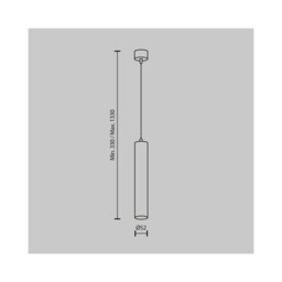 Focus Led Slim Pendant Ceiling Light White 4000K 1050lm - thumbnail 2