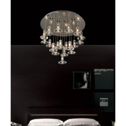 Troy Pendant Round 19 Light G4 Polished Chrome/Crystal, NOT LED/CFL Compatible - thumbnail 3