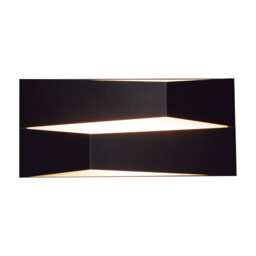 Fuji Wall Light 14W LED 3000K, 1250lm, Black, 3yrs Warranty - thumbnail 1