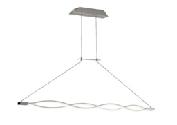 Sahara Ceiling Pendant 36W LED 3000K, 2520lm, Silver, Frosted Acrylic, Polished Chrome