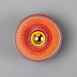 Eclipse Coloured Wall Light, Red - thumbnail 2