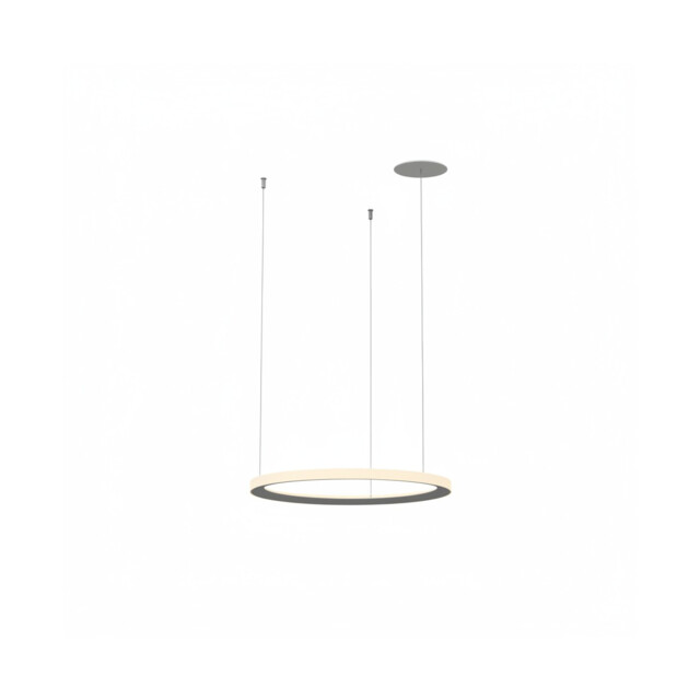 Circular Outward Recessed 118cm Integrated LED Pendant Ceiling Light White 72W 2700K Dali Dimmming - image 1