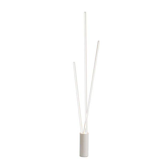Vertical 3 Light Floor Lamp, 60W LED, 3000K, 3600lm, Dimmable, White, 3yrs Warranty - image 1