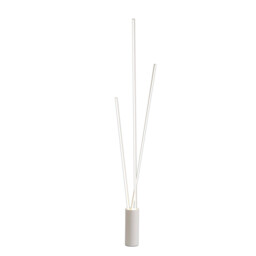 Vertical 3 Light Floor Lamp, 60W LED, 3000K, 3600lm, Dimmable, White, 3yrs Warranty - thumbnail 1