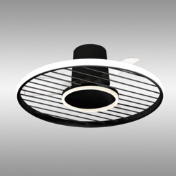 Soho 45W LED Dimmable Ceiling Light With Built-In 30W DC Fan, 2700-5000K Remote & APP Control, 3150lm, Black, 5yrs Warranty - thumbnail 2
