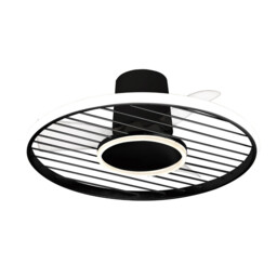 Soho 45W LED Dimmable Ceiling Light With Built-In 30W DC Fan, 2700-5000K Remote & APP Control, 3150lm, Black, 5yrs Warranty - thumbnail 1