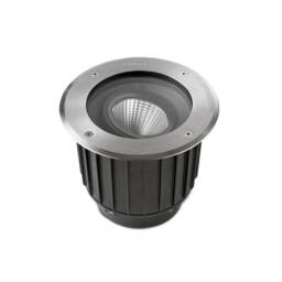 Gea Outdoor LED Recessed Ground Uplight Stainless Steel Polished 1950lm 2700K IP67