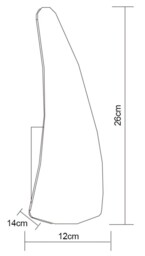Mistral Wall Lamp Left 6W LED 3000K, 540lm, Polished Chrome, Frosted Acrylic - thumbnail 2