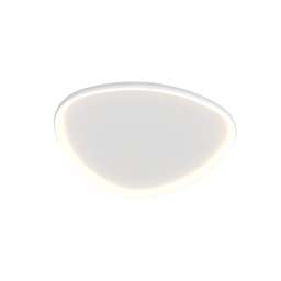 Nireon 80cm Integrated Led Semi Flush Ceiling Light White Ματτ LED 3000K Dimmable - thumbnail 1