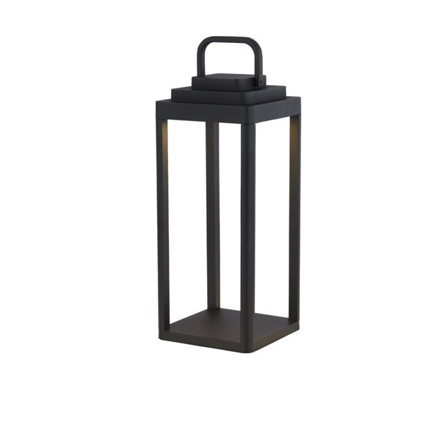 Portobello Portable Table Lamp, Black Metal, IP54 - image 1