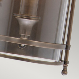 Guildhall 1 Light Indoor Candle Wall Light Dark Bronze, E14 - thumbnail 5