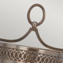 Guildhall 1 Light Indoor Candle Wall Light Dark Bronze, E14 - thumbnail 2