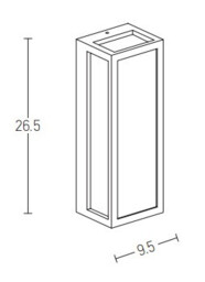 Bobov Outdoor Wall Lantern Sandy Black LED 3000K IP65 - thumbnail 3