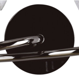 Amel Wall Lamp Switched 2 Light L1/SGU10, Black Chrome - thumbnail 3