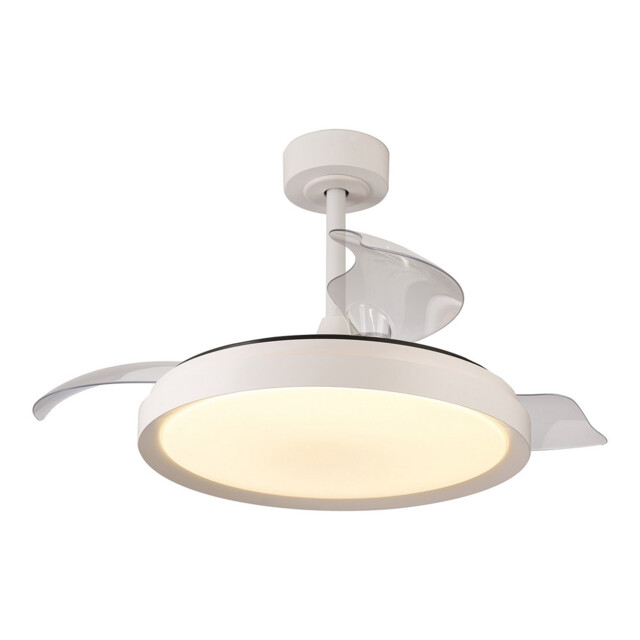 Mistral 50W LED Dimmable Ceiling Light With Built-In 30W DC Fan, 2700-5000K Remote Control, 3200lm, White, 5yrs Warranty - image 1