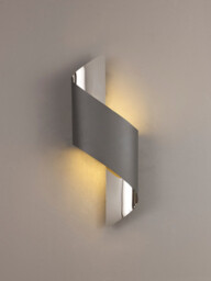Stanford Wall Lamp Small, 1 x 8W LED, 3000K, 640lm, Anthracite, Polished Chrome, 3yrs Warranty - thumbnail 3