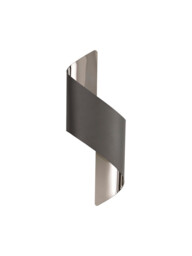 Stanford Wall Lamp Small, 1 x 8W LED, 3000K, 640lm, Anthracite, Polished Chrome, 3yrs Warranty - thumbnail 5