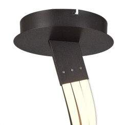 Nur XL Semi Flush Ceiling 80W LED 2800K, 6200lm, Frosted Acrylic, Brown Oxide - thumbnail 3