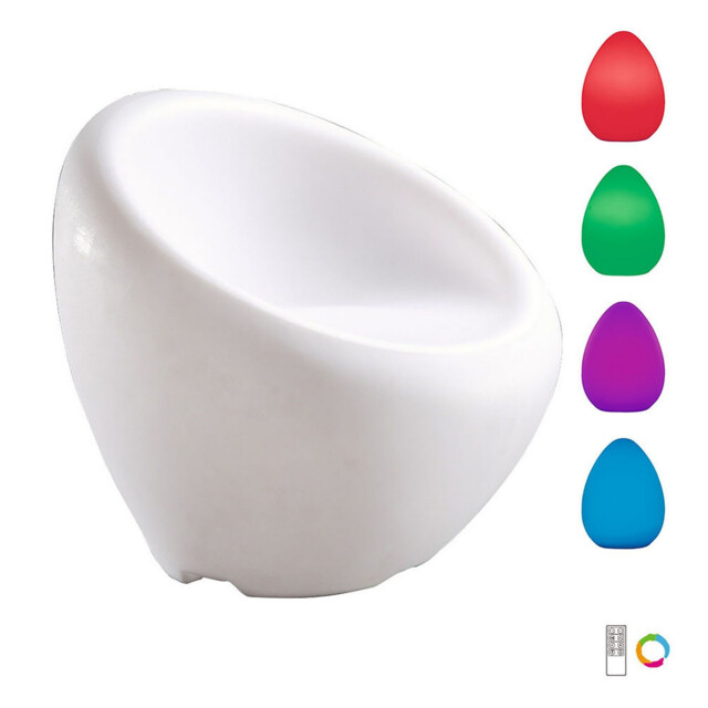Pao Chair Round Rechargeable LED RGB Outdoor, 170lm, Opal White, 3yrs Warranty - image 1