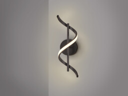 Boa Integrated LED Wall Lamp Black 3000K - thumbnail 5