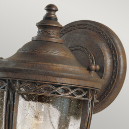 English Bridle 1 Light Outdoor Small Wall Lantern Light British Bronze IP44, E27 - thumbnail 2