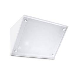 Curie Glass 1 Light Outdoor Wall Light White IP65, E27 - Special Offer - thumbnail 1
