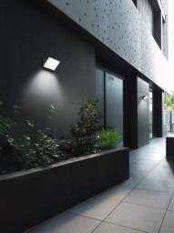Curie Glass 1 Light Outdoor Wall Light White IP65, E27 - Special Offer - thumbnail 2