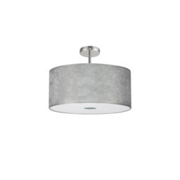 Baymont Polished Chrome 5 Light E27 Drop Flush With 50cm x 20cm Silver Leaf Shade - thumbnail 5