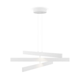 Maytoni Origami Modern 3 Light Integrated LED Pendant Ceiling Light White 4000K - thumbnail 3