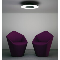 Discobolo LED Ceiling, 1800lm, Matt Black / Frosted Acrylic, 3yrs Warranty - thumbnail 3