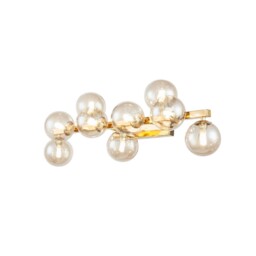 Dallas Wall Lamp Gold, 9 Light, G9