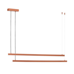 Miami LED Bar Pendant Ceiling Light Terracotta, 6260m, 3000K - thumbnail 3