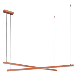 Miami LED Bar Pendant Ceiling Light Terracotta, 6260m, 3000K - thumbnail 1