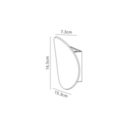 Bedford Flush Wall Lamp, 1 x 6W LED, 3000K, 700lm, IP54, Anthracite - thumbnail 2